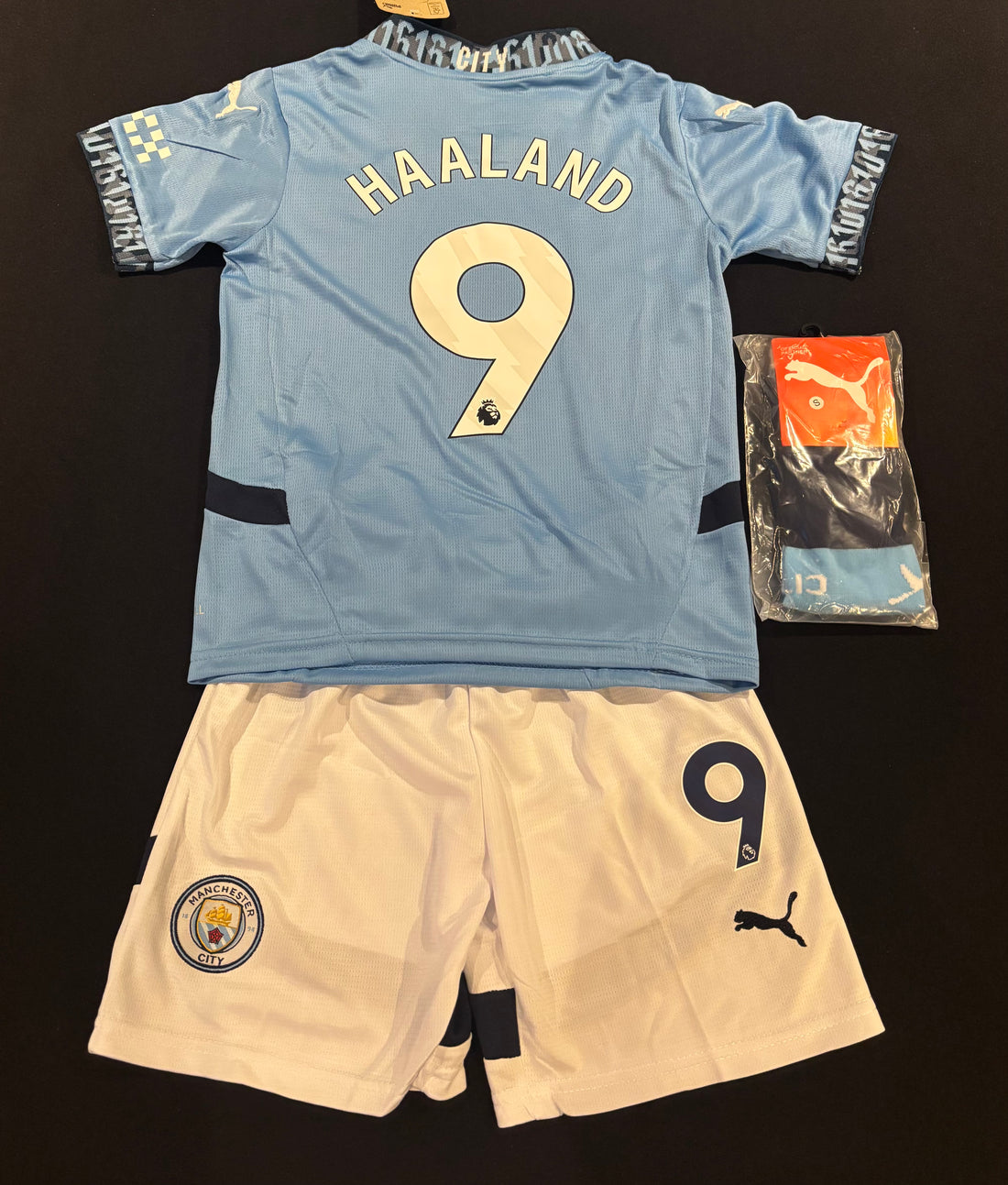 Manchester City Home Football Kids Kit 24/25 HAALAND