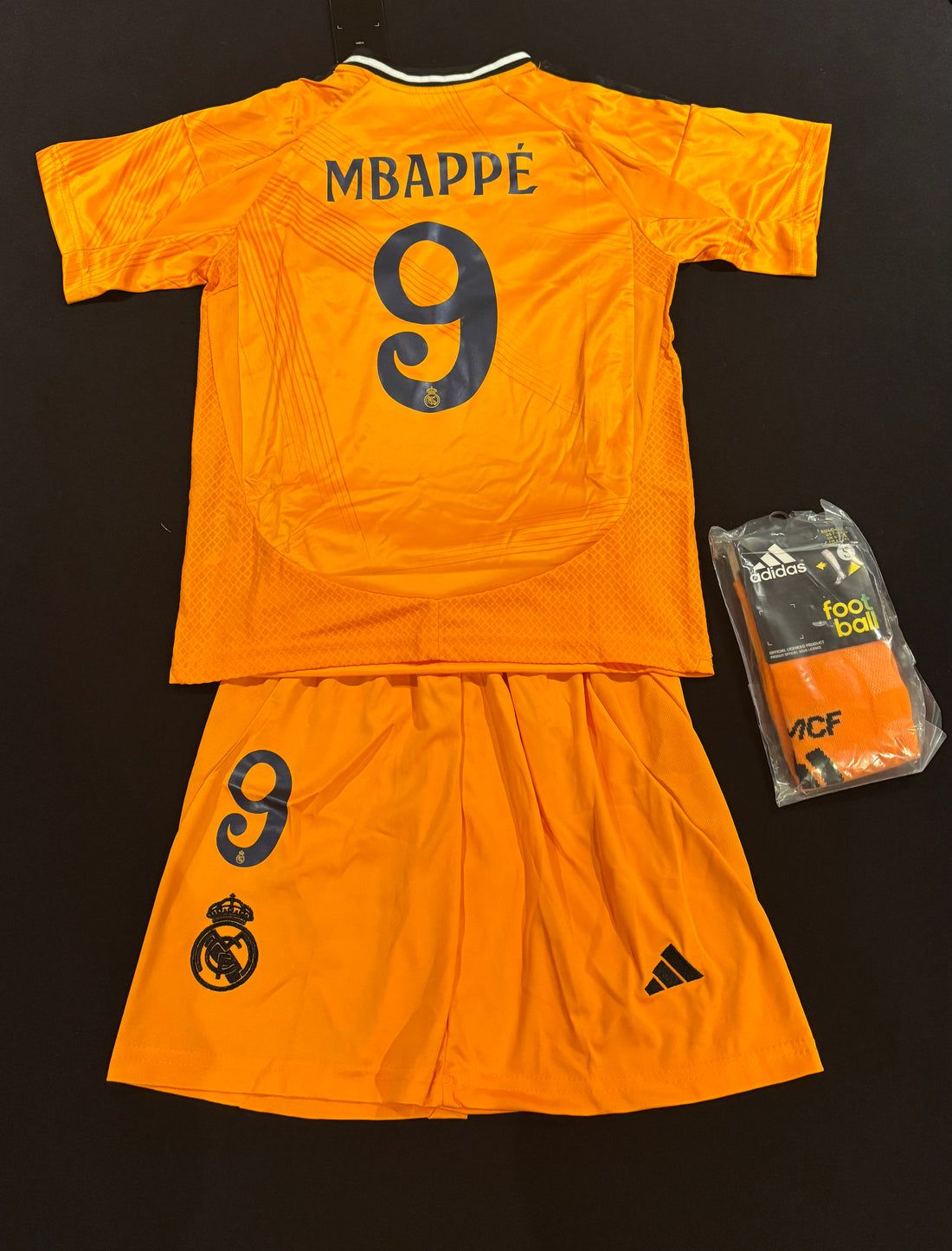 Kids Real Madrid Away Kit 24/25 MBAPPE