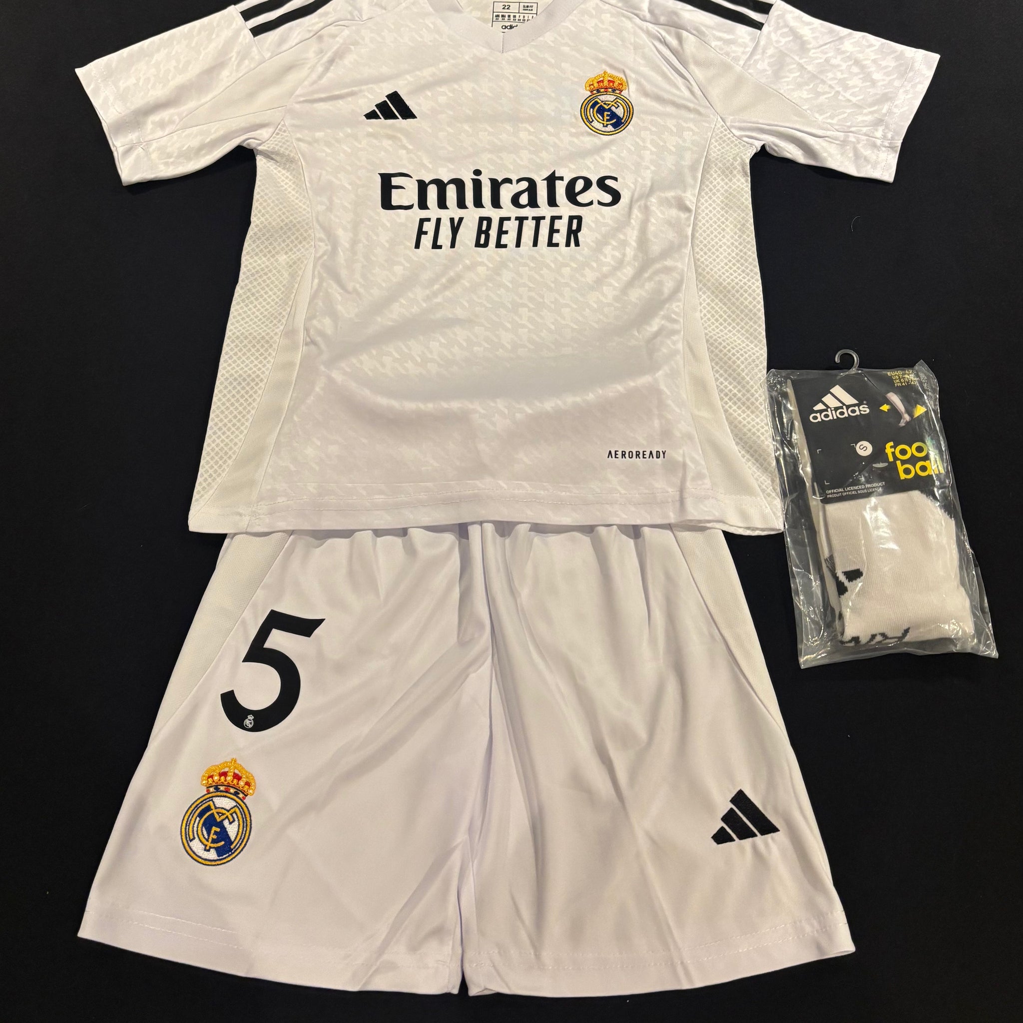 Real Madrid Home Kids Kit 24-25 BELLINGHAM