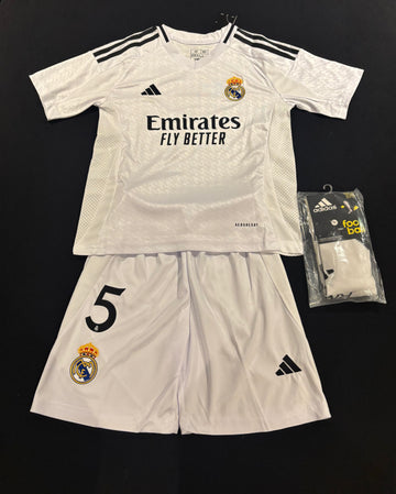 Real Madrid Home Kids Kit 24-25 BELLINGHAM