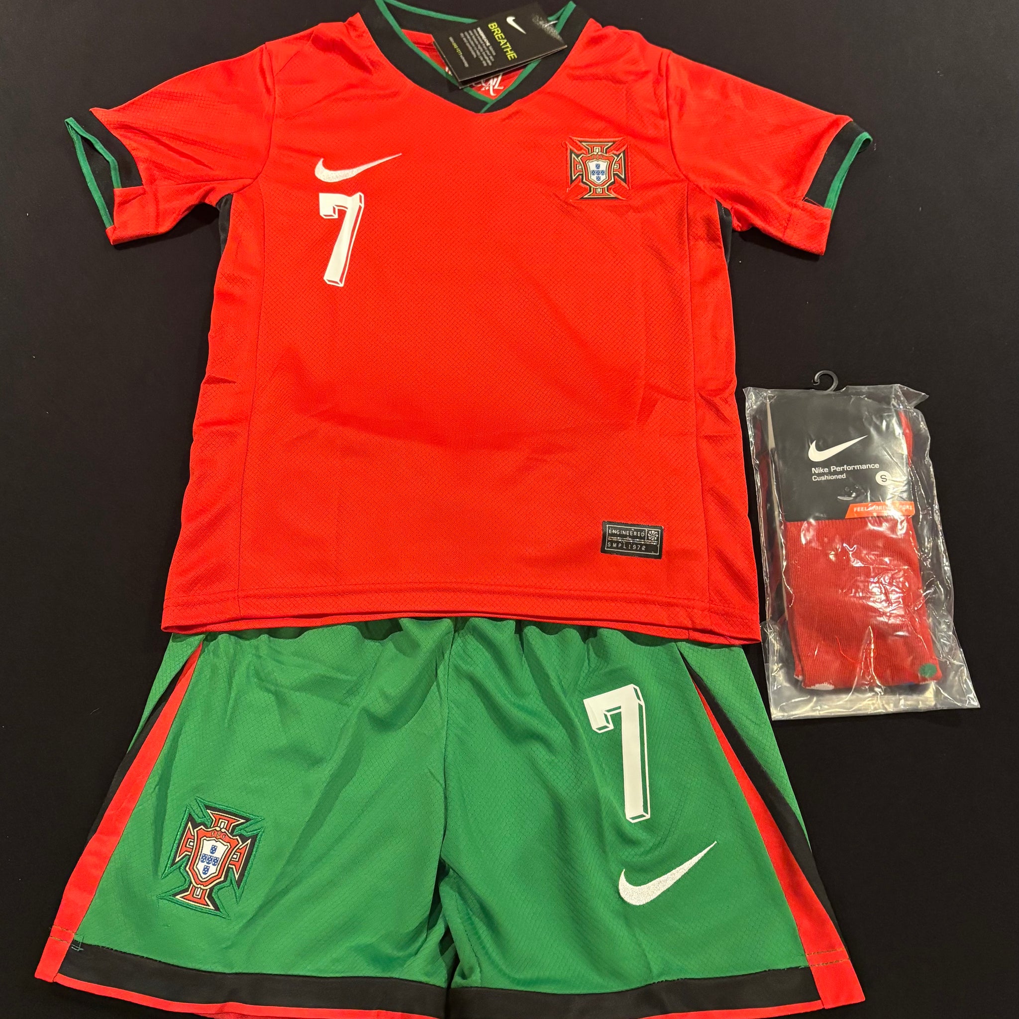 Portugal Youth Home Full Kit 2024 RONALDO